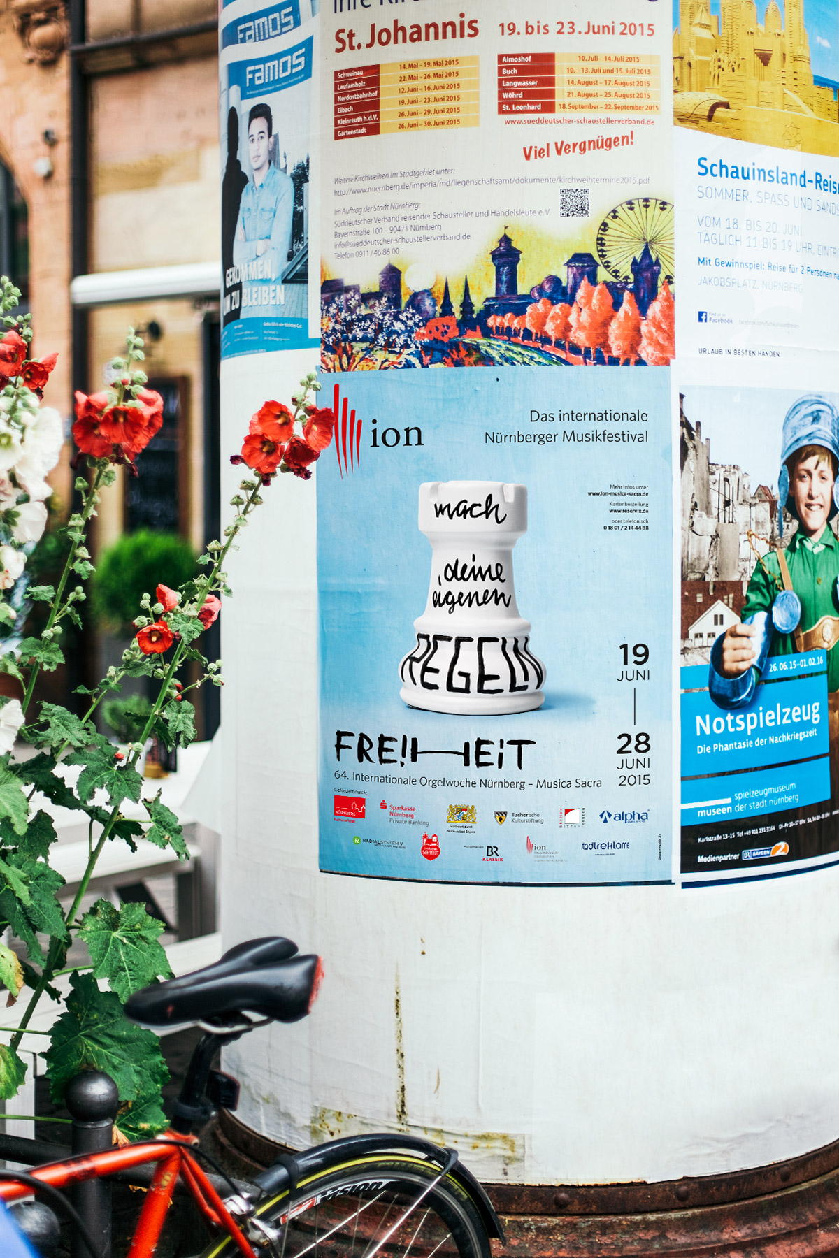 Internationale Orgelwoche Nürnberg – Festival für Klassische und Geistliche Musik. Festivalkampagne, Logolettering, Key Visual, Corporate Design von ELLIJOT